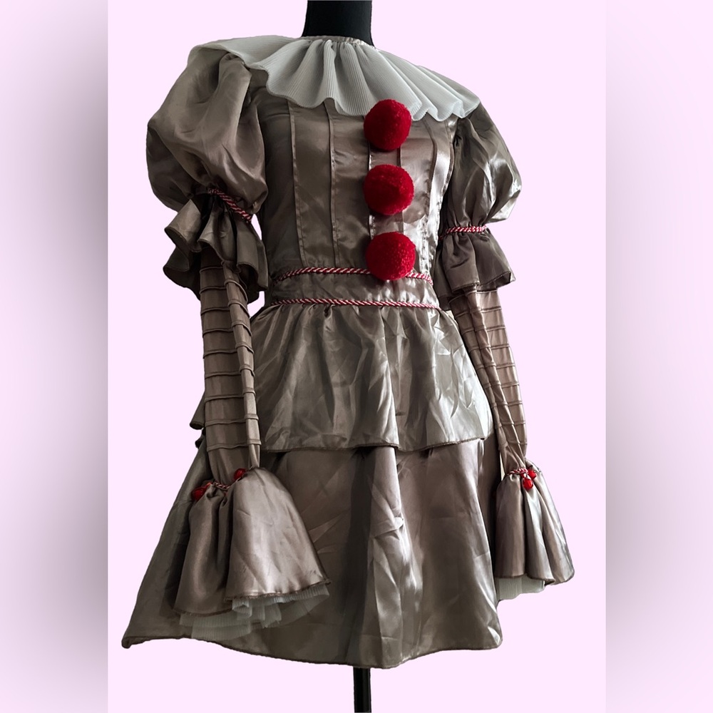 Pennywise “IT” Clown Mini Dress Costume Set